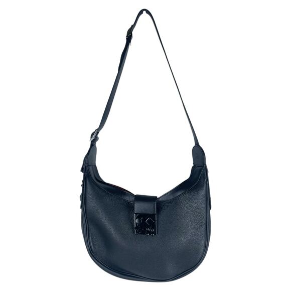 Christian Louboutin Carasky Small Empire Stud Leather Shoulder Bag Black - Picture 16 of 16